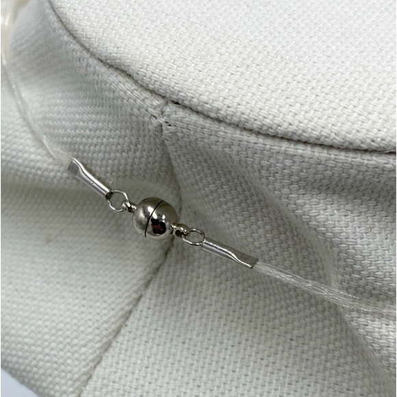 Floating Freshwater Pearl Multi Strand Pearl Illusion Necklace - Picture 6 of 9